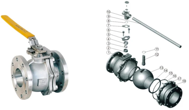 Drawning of CF8M Floating Ball Valve Drawning of CF8M Floating Ball Valve